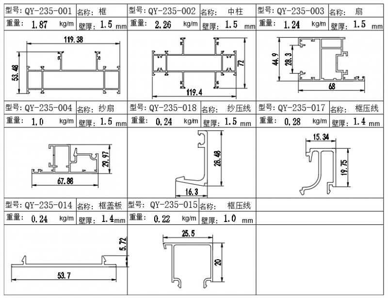 120非断桥窗纱一体系列(款式二)